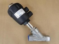 Pneumatic Angle Seat Valve With Plastic Head Screw Thread