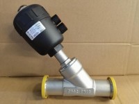 Pneumatic Angle Seat Valve With Plastic Head Quick-Release